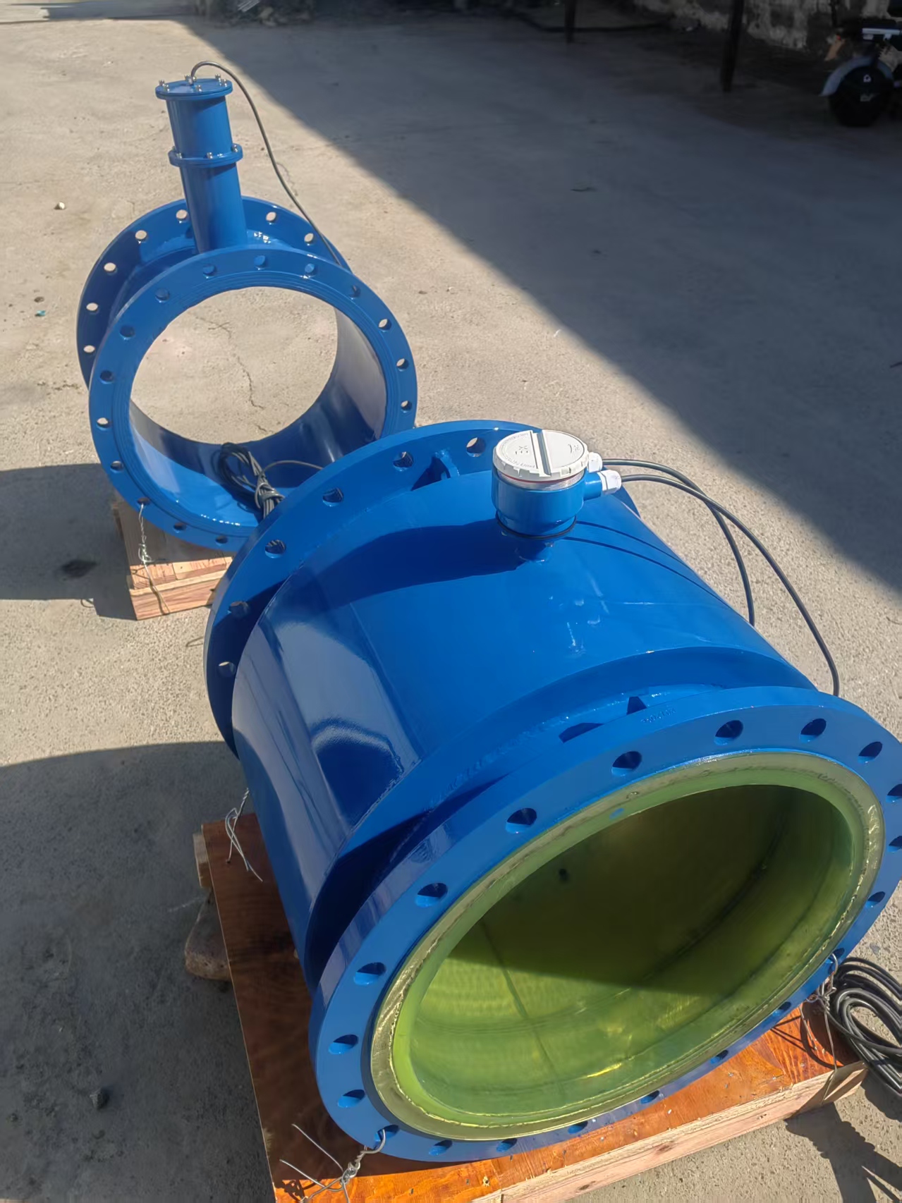 广西南宁某现场DN500非满管流量计测泥浆